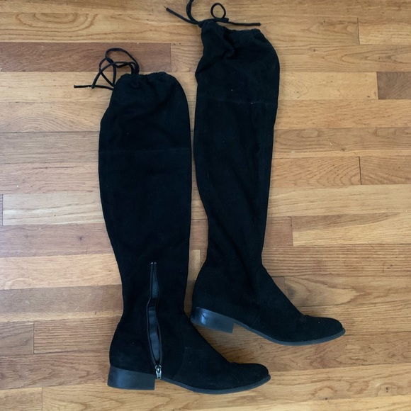 Shoes - Tall Faux Suede Boots